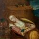 Antique painting on copper, Flemish school, 17th century, representing a saint
