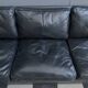 black leather Tecta -seat sofa by Hans Konecke 1960s