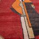 Abstract Vintage Moroccan Rug 238 x 334 - Berber Wool Rug - Handmade Rug