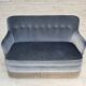 1970s, Danish 2-seater sofa, furniture velour, beech wood.