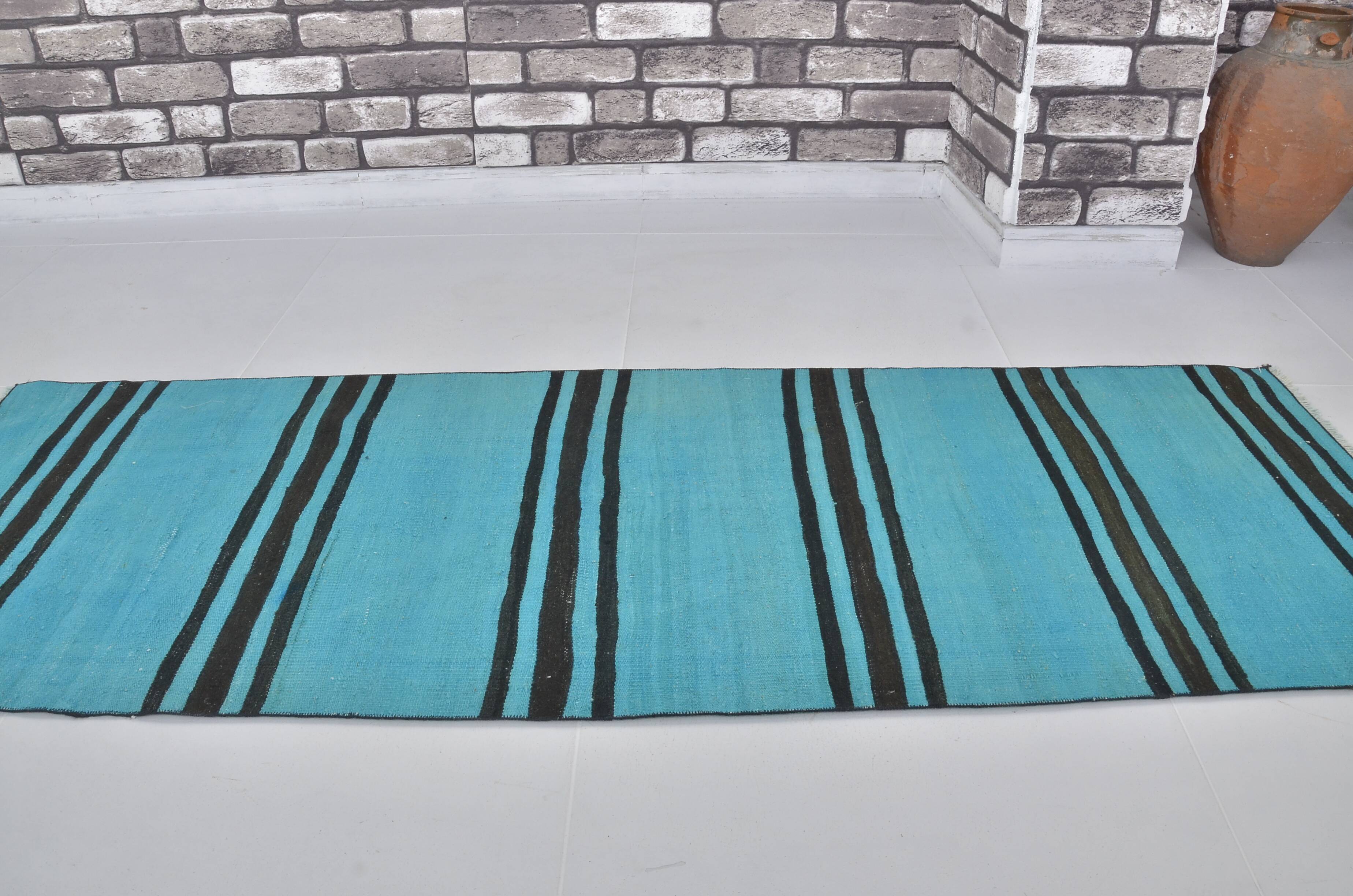 Oushak Vintage Colorful Kilim Rug sku3814