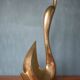 Large model swan, brass swan, swan statue, made in India, interior decoration