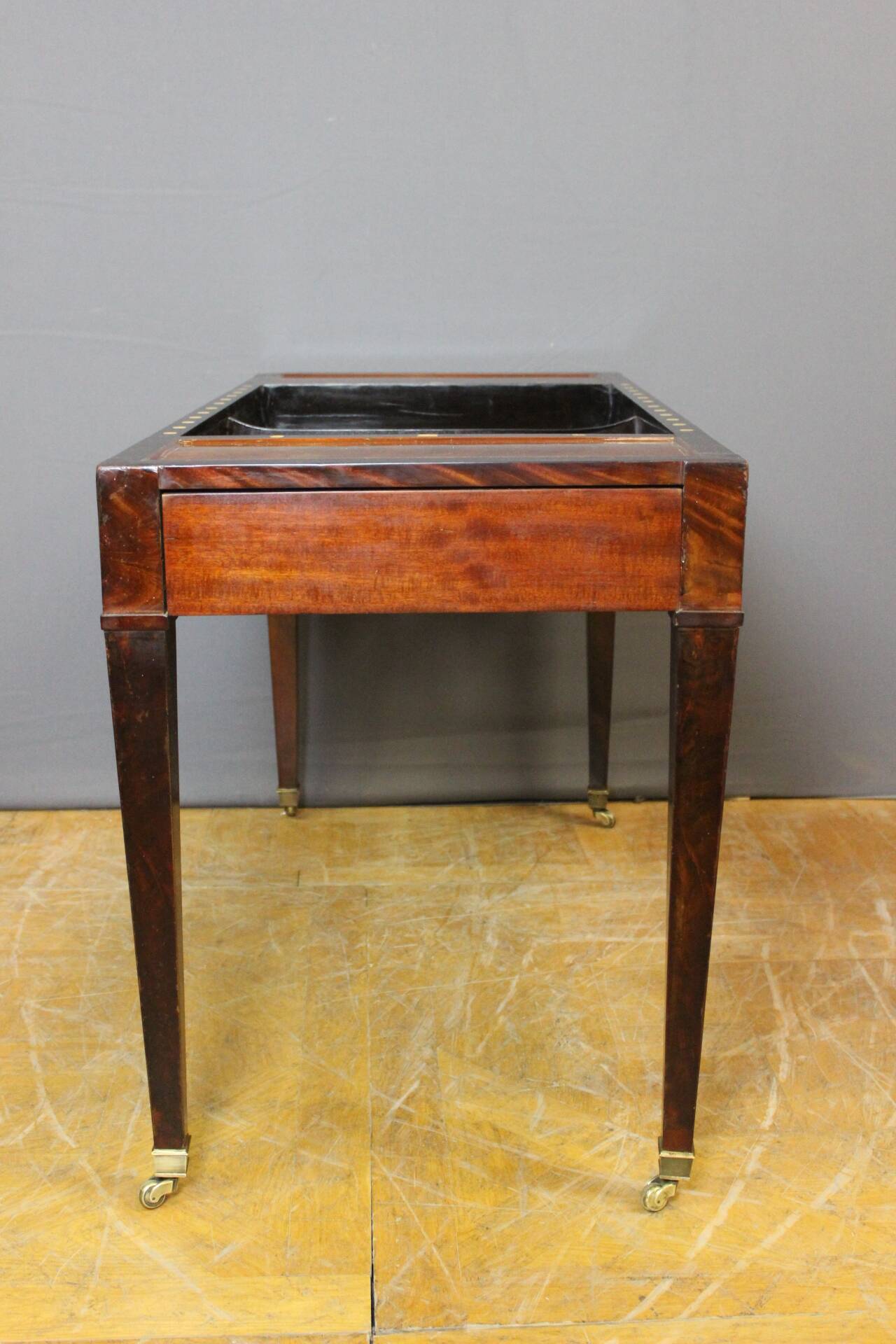 19th Century mahogany Tric Trac game table