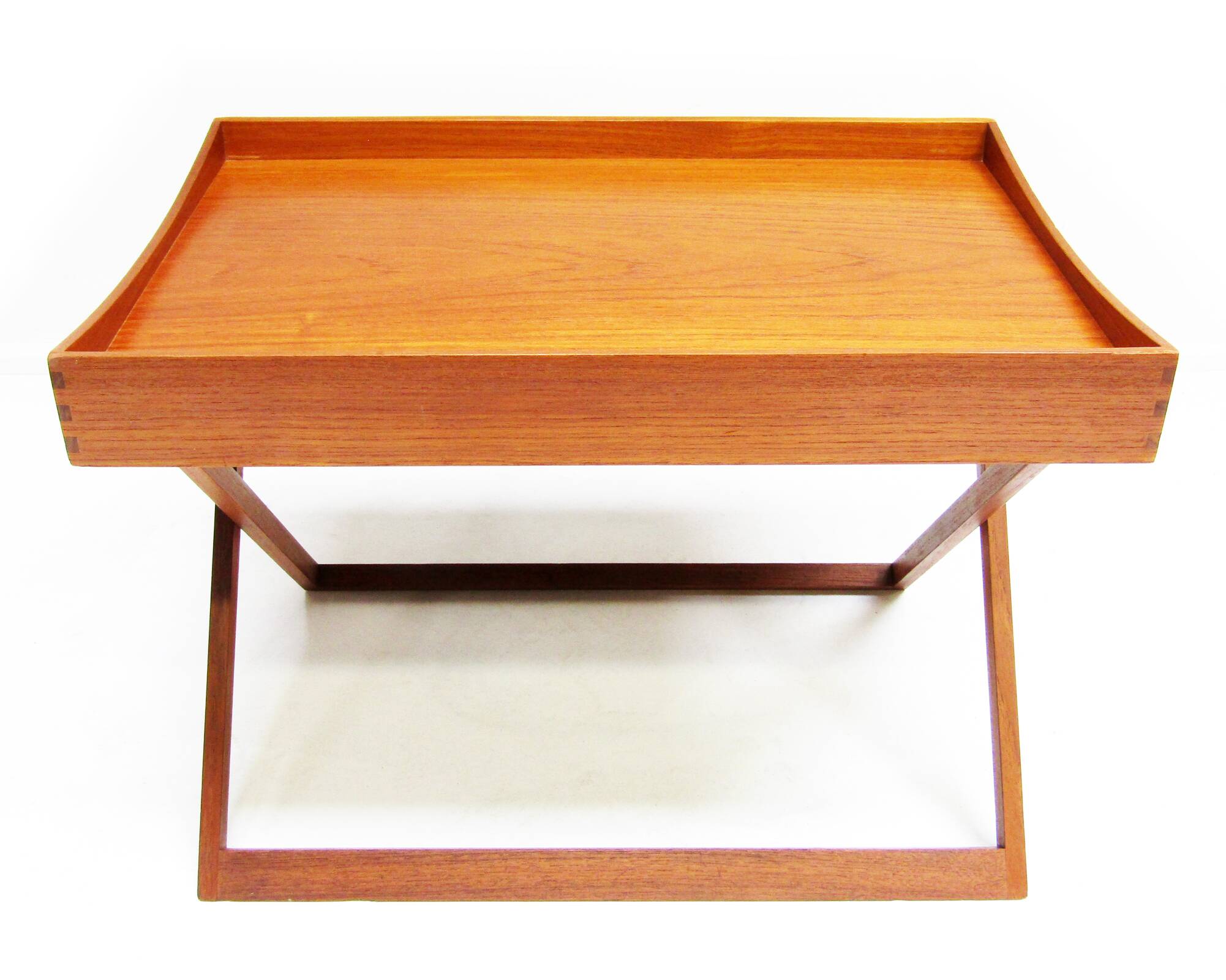 Danish Folding Campaign Side Table by Torsten Johansson for Bo-Ex