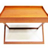 Danish Folding Campaign Side Table by Torsten Johansson for Bo-Ex