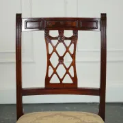 Chaises de Salle à Manger Hepplewhite avec Sièges Rembourrés Crème de Bevan Funnell, Set de 5