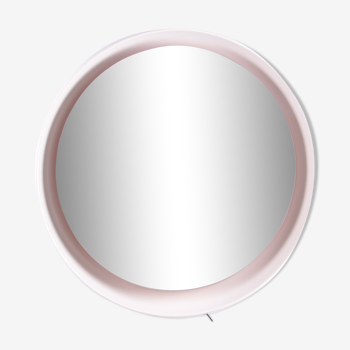 Italian round mirror with lighting, 1960s