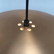 Large suspended copper lamp from mid-century Germany by Goldkant Leuchten.