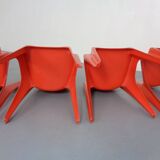 B1171 Fiberglass Stacking Chairs by Helmut Bätzner for Bofinger, 1960s, Set of 4