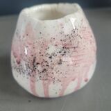 Small handmade ceramic pot signed