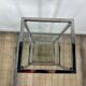 Chrome and glass occasional shelf unit 2000s