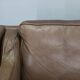 Danish mid-century three-seat brown leather sofa, 1970s