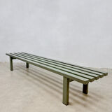 Banc à lattes en métal vintage 'Meta' Metaform