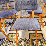 Set of 4 vintage 1960s Scandinavian chairs