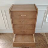 Renovated vintage chest of drawers, Scandinavian style, 1950s-60s.