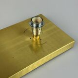 60s 70s peill & putzler cube wall lamp wall sconce ice glass space design