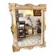 Large gilded wooden mirror