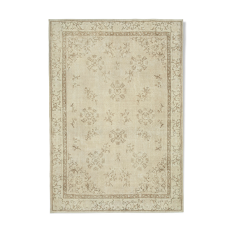 Tapis Beige Anatolien Contemporain Tissé à la Main 210 cm x 300 cm - 25338