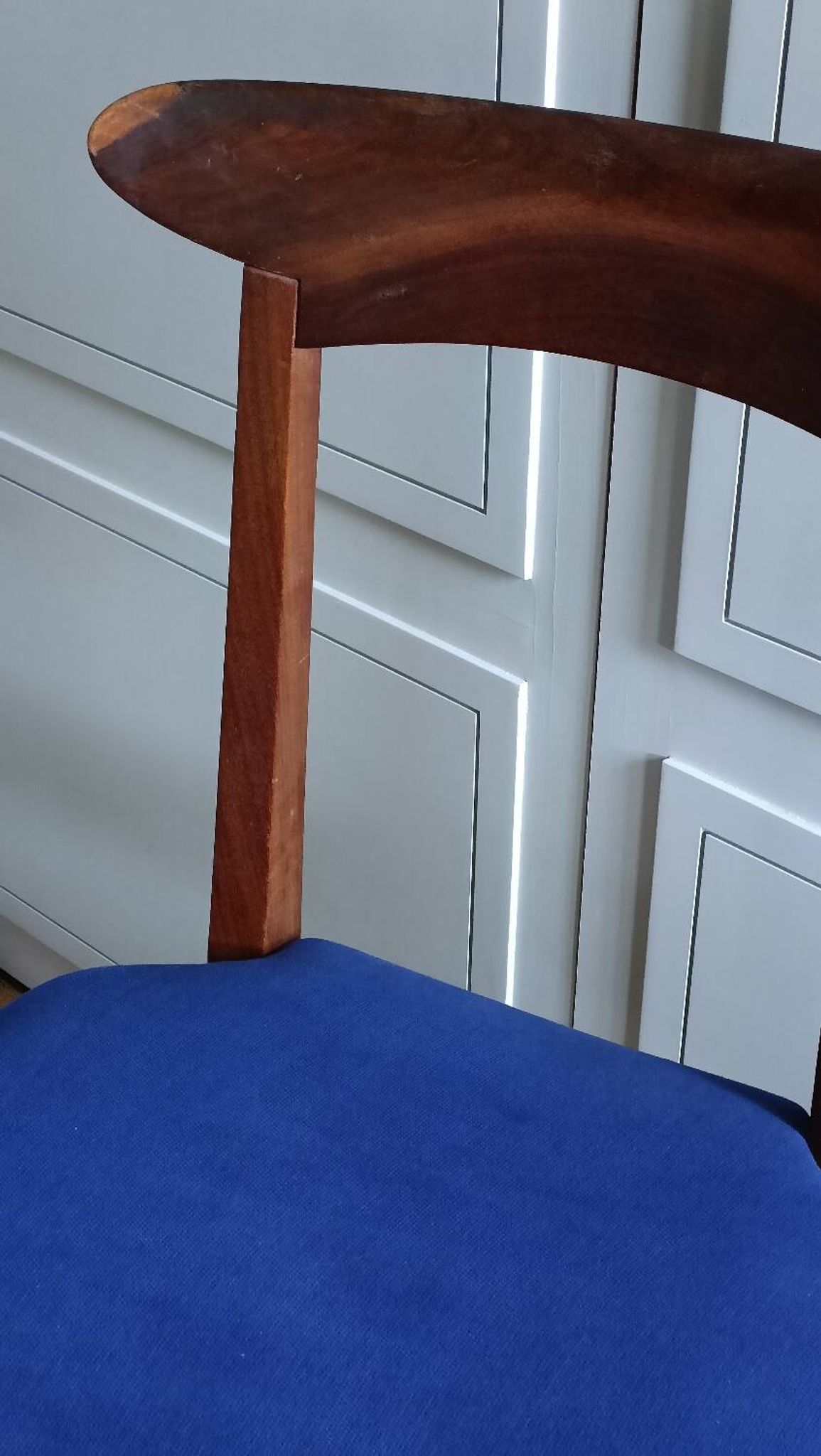 Pair of Italian teak chairs