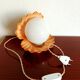 Vintage 1980s shell lamp