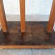 Vintage side table in walnut burl