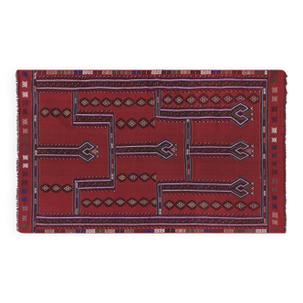 Tapis vintage turc de oushak tissé à la main 144x240 cm