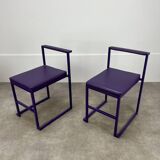 2 postmodern design chairs, 80s