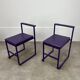 2 chaises design postmoderne, années 80