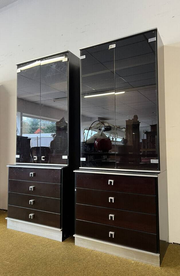Bookcases of a Mahogany Executive Desk Set, Abbondinterni Italian publisher