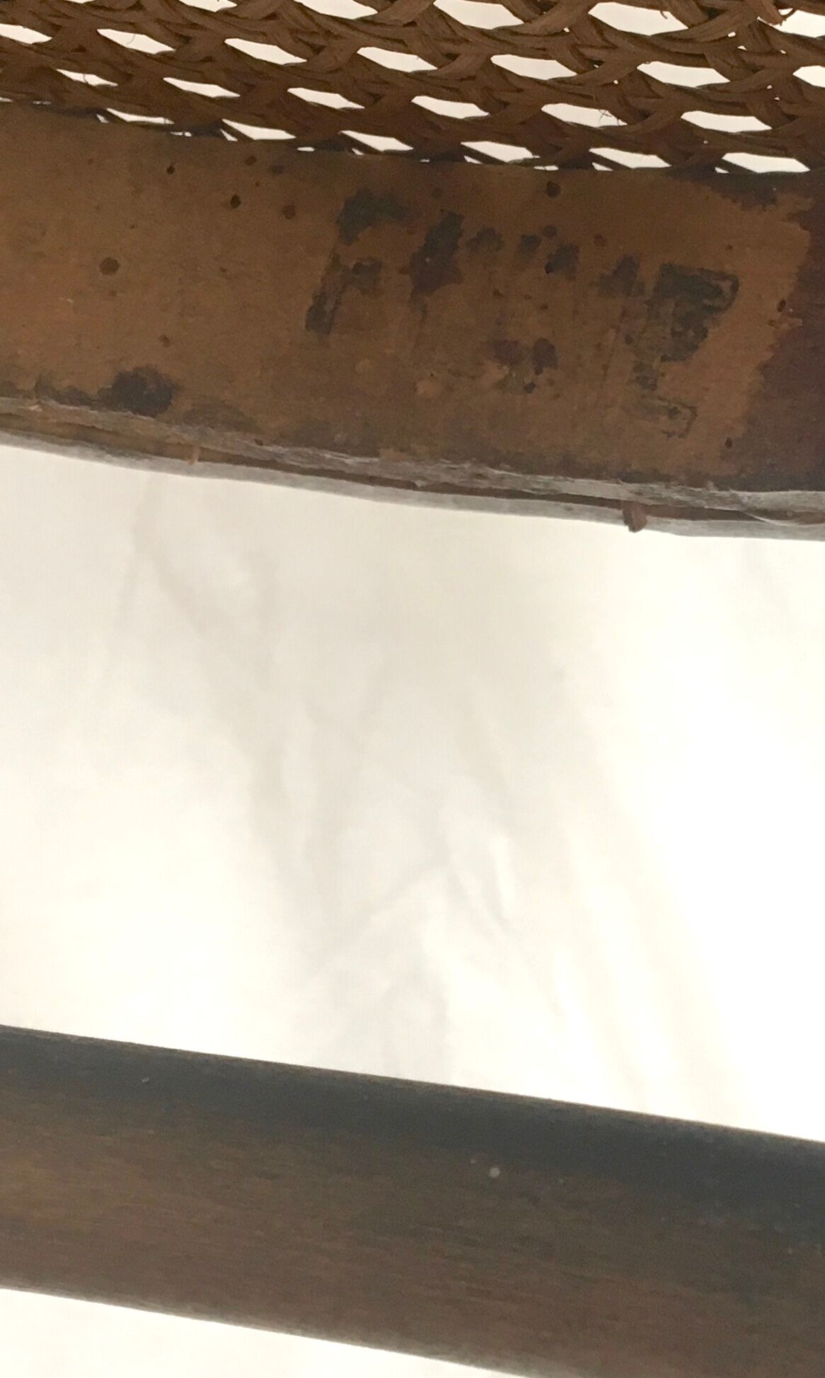 Set of 5 chairs Bistro cannate early twentieth