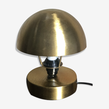 Lampe champignon de style Art Déco en laiton doré