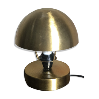 Art Deco-style mushroom lamp in gilded brass