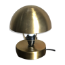 Art Deco-style mushroom lamp in gilded brass