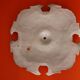 Ceiling light or rosette in enamelled ceramic from the end of the 19th century.