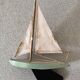 Wooden pond sailboat, metal keel, vintage toy