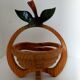 Equinoccio fruit basket in foldable wood from the 70s
