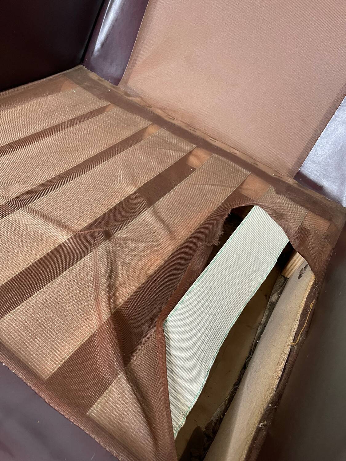 Vintage lounge chair in imitation leather from the 70s