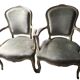 Pair of cabriolet armchairs in Louis XV style