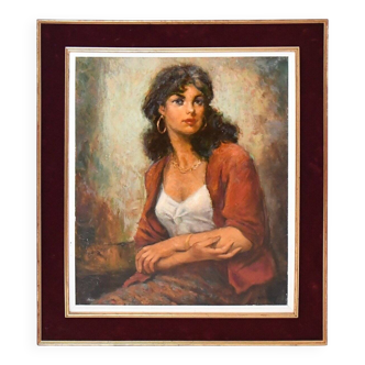 "The Bohemian" Oil on canvas