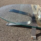 Glass coffee table
