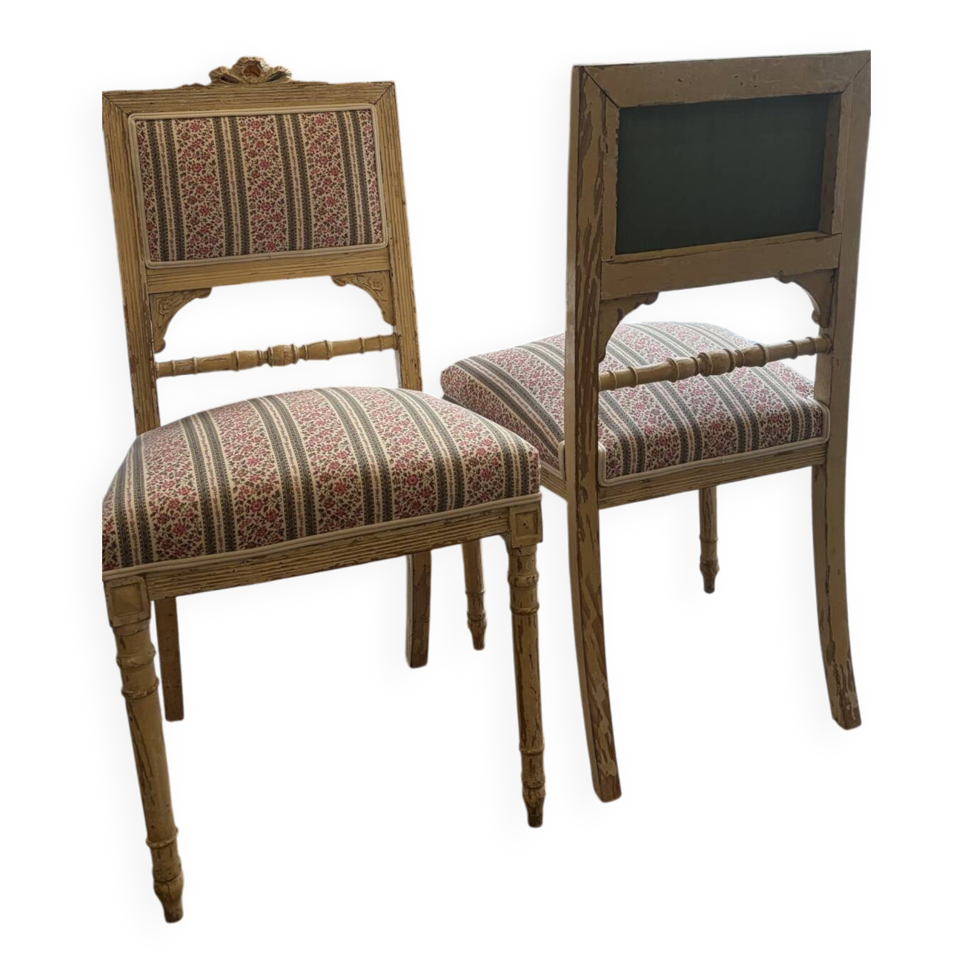 Paire de chaises Louis XVI