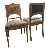Paire de chaises Louis XVI