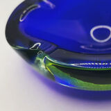 Empty poche glass sommerso de Murano Bleu