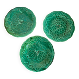 3 slushie dessert plates