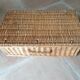 Antique wicker trunk