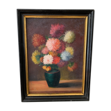Peinture de fleurs ancienne