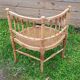 Corner chair in beech, caned seat from the early 20th century.