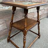 Table d'appoint à thé jugendstil Art Nouveau en bois 1910