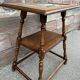 Side table jugendstil Art Nouveau wooden pedestal table 1910