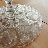 Cut glass cake stand